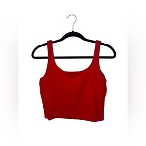 Red Women's Crop Top